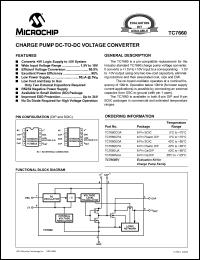 TC7660CPA datasheet: Charge pump DC-to-DC voltage converter TC7660CPA