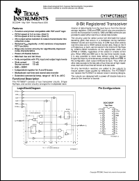 CY74FCT2652CTQC datasheet:  OCTAL BUS TRANSCEIVERS AND REGISTERS WITH 3-STATE OUTPUTS AND SERIES DAMPING RESISTORS CY74FCT2652CTQC