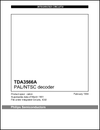 TDA3566A datasheet: PAL/NTSC decoder TDA3566A