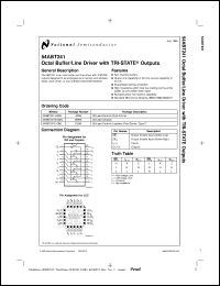 5962-9322701Q2A datasheet: Octal Buffer/Line Driver with TRI-STATE Outputs 5962-9322701Q2A