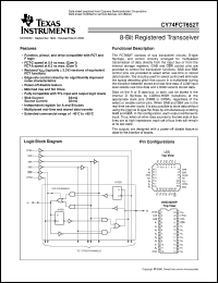 CY74FCT652ATQC datasheet:  OCTAL BUS TRANSCEIVERS AND REGISTERS WITH 3-STATE OUTPUTS CY74FCT652ATQC
