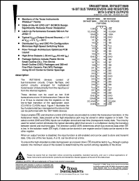 SNJ54ABT16646WD datasheet:  16-BIT BUS TRANSCEIVERS AND REGISTERS WITH 3-STATE OUTPUTS SNJ54ABT16646WD