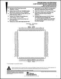 5962-9557801NXD datasheet:  36-BIT REGISTERED BUS TRANSCEIVERS WITH 3-STATE OUTPUTS 5962-9557801NXD