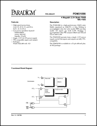 PDM31098SA12SOITY datasheet: 4 megabit 3.3V static RAM 1M x 4-bit PDM31098SA12SOITY