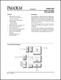 PDM31564SA8SO datasheet: 256K x 16 CMOS 3.3V static RAM PDM31564SA8SO