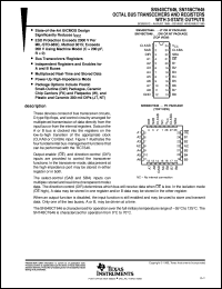 SNJ54BCT646FK datasheet:  OCTAL BUS TRANSCEIVERS AND REGISTERS WITH 3-STATE OUTPUTS SNJ54BCT646FK