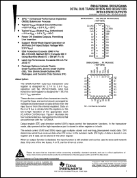 SNJ54LVC646AW datasheet:  OCTAL BUS TRANSCEIVERS AND REGISTERS WITH 3-STATE OUTPUTS SNJ54LVC646AW