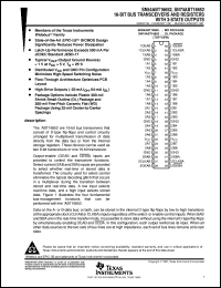 SN74ABT16652DLR datasheet:  16-BIT BUS TRANSCEIVERS AND REGISTERS WITH 3-STATE OUTPUTS SN74ABT16652DLR