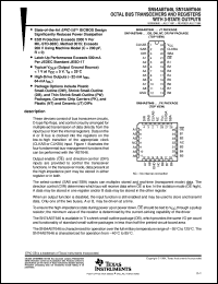 SN74ABT646DW datasheet:  OCTAL BUS TRANSCEIVERS AND REGISTERS WITH 3-STATE OUTPUTS SN74ABT646DW