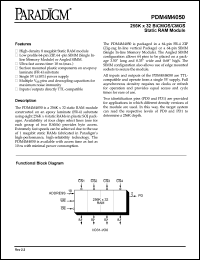 PDM4M4050S25Z datasheet: 256K x 32 BiCMOS/CMOS static RAM module PDM4M4050S25Z