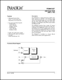 PDM41257SA7SOTY datasheet: 256K static RAM 256K x 1-bit PDM41257SA7SOTY