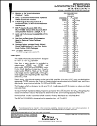 SN74ALVCH162525DLR datasheet:  18-BIT REGISTERED TRANSCEIVER WITH 3-STATE OUTPUTS SN74ALVCH162525DLR