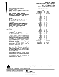 SN74ALVCH16952DGVR datasheet:  16-BIT REGISTERED TRANSCEIVER WITH 3-STATE OUTPUTS SN74ALVCH16952DGVR