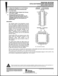 SN74HC646NT datasheet:  OCTAL BUS TRANSCEIVERS AND REGISTERS WITH 3-STATE OUTPUTS SN74HC646NT