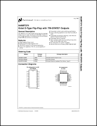 5962-9314901QSA datasheet: Octal D-Type Flip-Flop with TRI-STATE Outputs 5962-9314901QSA