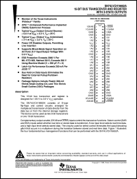 SN74LVCH16652ADL datasheet:  16-BIT BUS TRANSCEIVER AND REGISTER WITH 3-STATE OUTPUTS SN74LVCH16652ADL