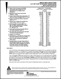 SN74LVT16543DGGR datasheet:  3.3-V ABT 16-BIT REGISTERED TRANSCEIVERS WITH 3-STATE OUTPUTS SN74LVT16543DGGR