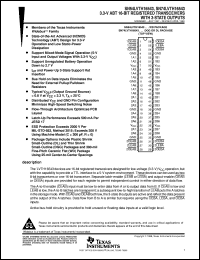 SN74LVTH16543DL datasheet:  3.3-V ABT 16-BIT REGISTERED TRANSCEIVERS WITH 3-STATE OUTPUTS SN74LVTH16543DL