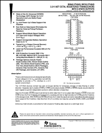 SN74LVTH543DBLE datasheet:  3.3-V ABT OCTAL REGISTERED TRANSCEIVERS WITH 3-STATE OUTPUTS SN74LVTH543DBLE