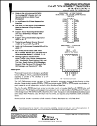 SN74LVTH543PWR datasheet:  3.3-V ABT OCTAL REGISTERED TRANSCEIVERS WITH 3-STATE OUTPUTS SN74LVTH543PWR