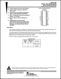 74AC11245DW datasheet:  OCTAL BUS TRANSCEIVERS 74AC11245DW