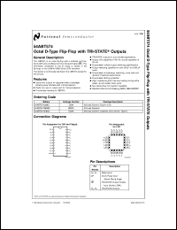 5962-9322001Q2A datasheet: Octal D-Type Flip-Flop with TRI-STATE Outputs 5962-9322001Q2A