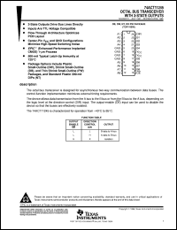 74ACT11245PWR datasheet:  OCTAL BUS TRANSCEIVERS WITH 3-STATE OUTPUTS 74ACT11245PWR