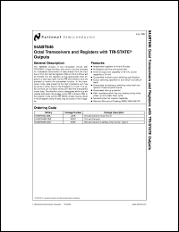 5962-9457701QKA datasheet: Octal Transceivers and Registers with TRI-STATE Outputs 5962-9457701QKA