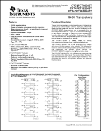 74FCT162245CTPVCT datasheet:  16-BIT BUS TRANSCEIVERS WITH 3-STATE OUTPUTS 74FCT162245CTPVCT