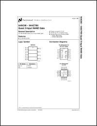 54AC00LM datasheet: Quad 2-Input NAND Gate 54AC00LM