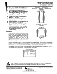 SNJ54ABT245AJ datasheet:  OCTAL BUS TRANSCEIVERS WITH 3-STATE OUTPUTS SNJ54ABT245AJ