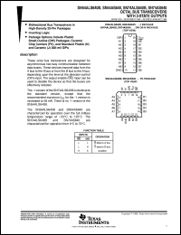 5962-8955301SA datasheet:  OCTAL BUS TRANSCEIVERS WITH 3-STATE OUTPUTS 5962-8955301SA