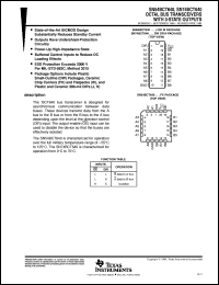 SNJ54BCT640FK datasheet:  OCTAL BUS TRANSCEIVERS WITH 3-STATE OUTPUTS SNJ54BCT640FK