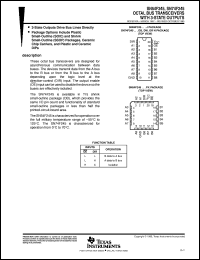 JM38510/34803B2A datasheet:  OCTAL BUS TRANSCEIVERS WITH 3-STATE OUTPUTS JM38510/34803B2A