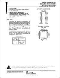 SN54HC640J datasheet:  OCTAL BUS TRANSCEIVERS WITH 3-STATE OUTPUTS SN54HC640J