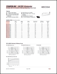 RP10-2405SEW datasheet: 10W DC/DC converter with 9-36V input, 5V/2000mA output RP10-2405SEW