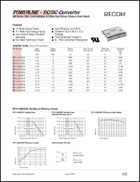 RP15-2405SEW datasheet: 15W DC/DC converter with 9-36V input, 5V/3000mA output RP15-2405SEW