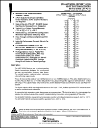 SN74ABT162245DGGR datasheet:  16-BIT BUS TRANSCEIVERS WITH 3-STATE OUTPUTS SN74ABT162245DGGR