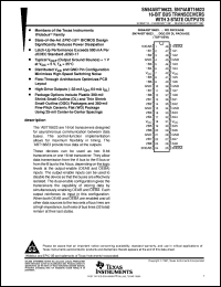 SN74ABT16623DLR datasheet:  16-BIT BUS TRANSCEIVERS WITH 3-STATE OUTPUTS SN74ABT16623DLR