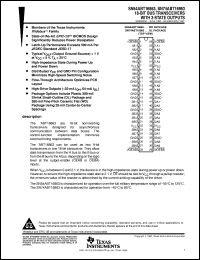 SN74ABT16863DL datasheet:  18-BIT BUS TRANSCEIVERS WITH 3-STATE OUTPUTS SN74ABT16863DL