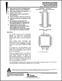 SN74ABT863DW datasheet:  9-BIT BUS TRANSCEIVERS WITH 3-STATE OUTPUTS SN74ABT863DW