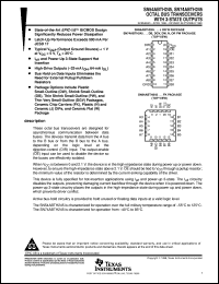 SN74ABTH245PWR datasheet:  OCTAL BUS TRANSCEIVERS WITH 3-STATE OUTPUTS SN74ABTH245PWR