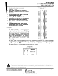 SN74ALB16245DGVR datasheet:  16-BIT WIDEBUS TRANSCEIVERS SN74ALB16245DGVR