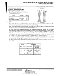 SN74ALS620ADWR datasheet:  OCTAL BUS TRANSCEIVERS SN74ALS620ADWR