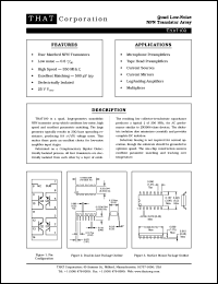 THAT1206 datasheet: Quad low-noise NPN transistor array THAT1206