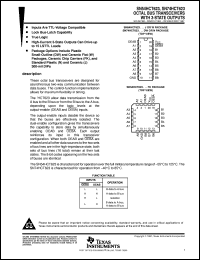 SN74HCT623DW datasheet:  OCTAL BUS TRANSCEIVERS WITH 3-STATE OUTPUTS SN74HCT623DW