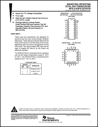 SN74HCT645N datasheet:  OCTAL BUS TRANSCEIVERS WITH 3-STATE OUTPUTS SN74HCT645N