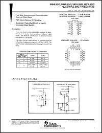 SN74LS243DR datasheet:  QUAD BUS TRANSCEIVERS SN74LS243DR