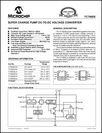 TC7660SCPA datasheet: Super charge pump DC-to-DC voltage converter TC7660SCPA