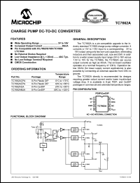 TC7662AMJA datasheet: Charge pump DC-to-DC converter TC7662AMJA